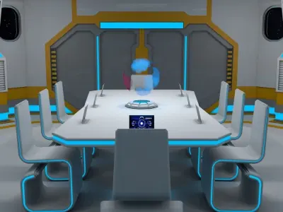 Sci Fi Meeting Room 3D model