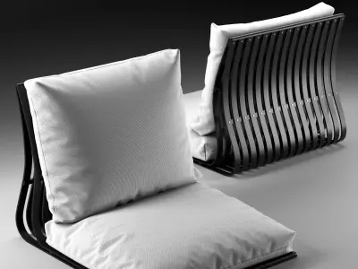 Performax floor seating chair 3D model