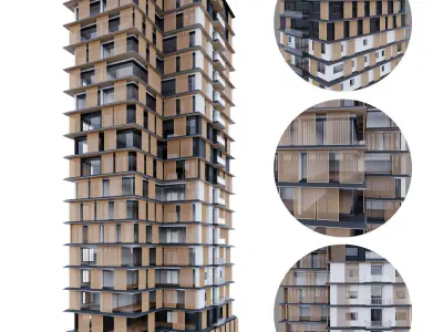 modern building 3D model purchase
