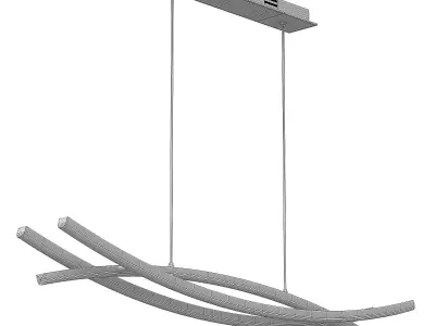 Modern Minimalist Wave Arch Aluminum Hardware 3D model