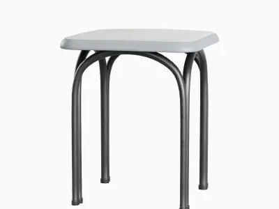 Steel Stool 03 3D model