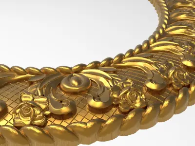 Carved Picture Frame 3D model