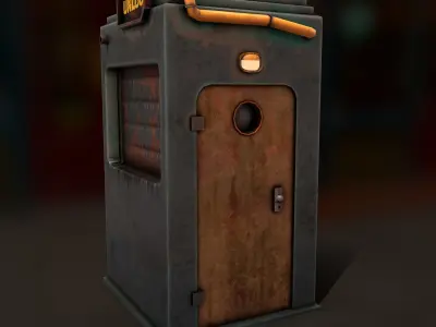  street vendor Low-poly 3D model