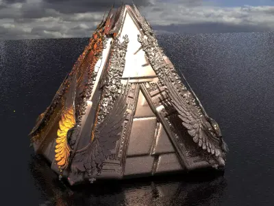 Ramesees gold pyramid 3D model