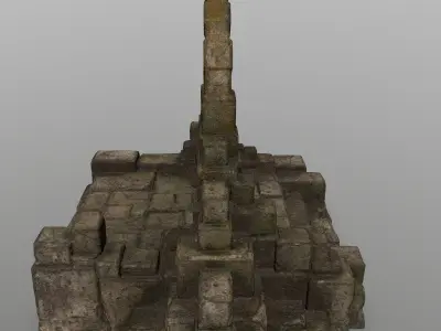 gate 11 Low-poly 3D model