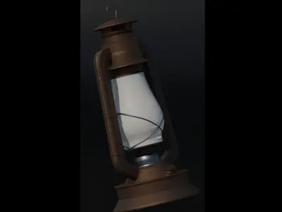 Lantern old fashioned 3D model