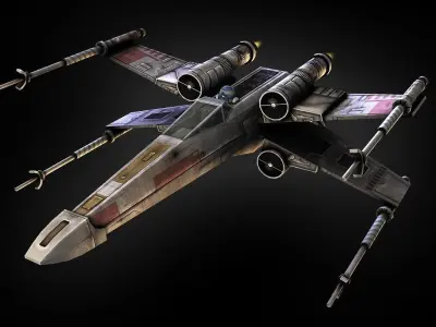 X-Wing Fighter Low-poly 3D model