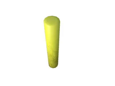Concrete Barrier Pole Low-poly 3D model