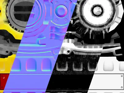 Realistic Barrels Pack PBR  Low-poly 3D model