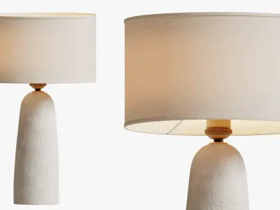 Handmade Dimmable Ceramic Table Lamp DeBarro  3D model