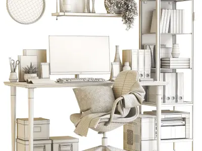 Office workplace 115 3D model