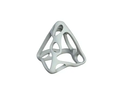 SciFi Cube Object No 61416 Low Poly Shape Low-poly 3D model