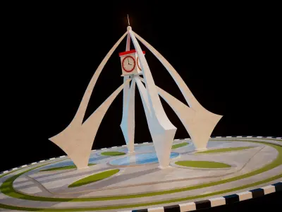 Deira Clock Tower DUBAI 3D model