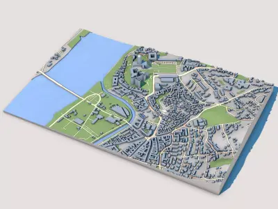 Basilica of Esztergom Cathedral in Esztergom Hungar 3D model