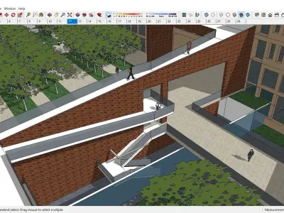 Sketchup School and University K9 3D model