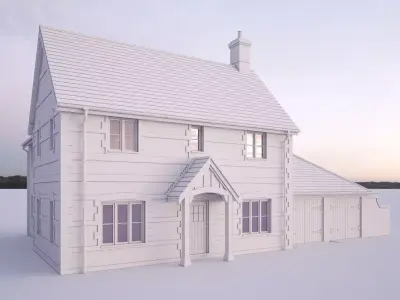 British House Bosc 4D 3D model