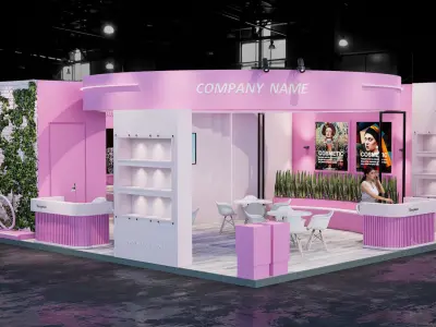 Exhibition stand 3D model