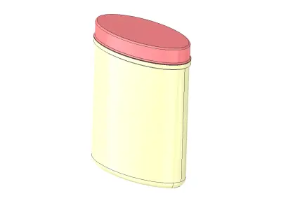 Special Box ve Cap parts 600 ml 3D printer model 3D print model