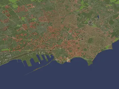 Casablanca Morocco - city and urban 3D model