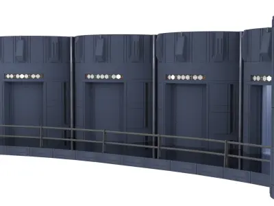 Set 2c - Death Star Elevators 1-18 Scale Kenner Hasbro 3D Model Pack