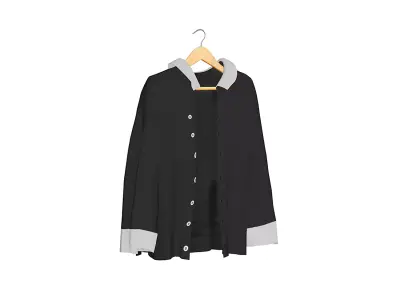 Hanged Cloth Decor Low-poly 3D model