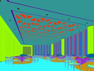 Business Restaurant - Coffee - Banquet  11 3D model