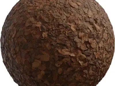 Realistic Dry Leaves Forest Ground Texture