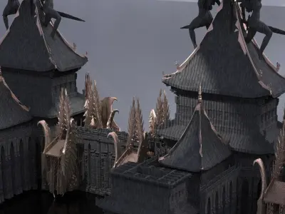 Nobunaga temple 2 3D model