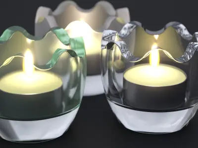 CHRISTMAS CANDELITE HOLDER 2024 3D model