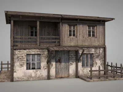 Anatolian Village House 2 Low-poly 3D model