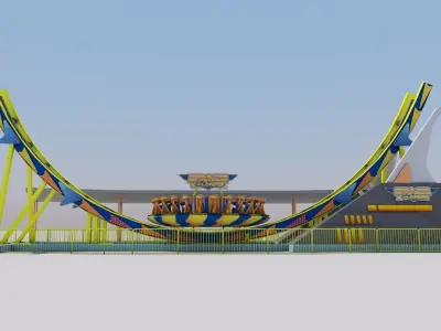 Disco Rides Low-poly 3D model