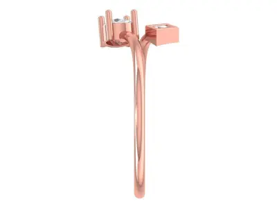 Women Light Weight Band Ring 3D print model 31