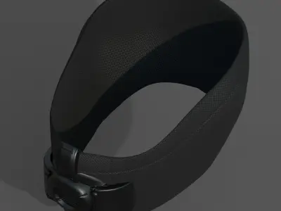 Gas mask respirator scifi futuristic 3d  Low-poly 3D model