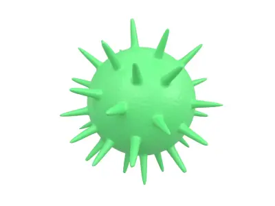 Virus v3 004 Low-poly 3D model