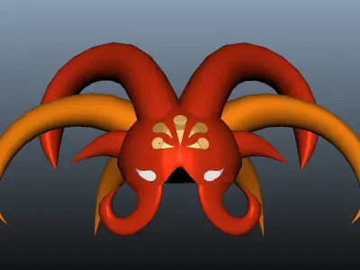 Alien Helmet Arachnipien 3D model