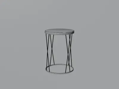 Small Table Low-poly 3D model