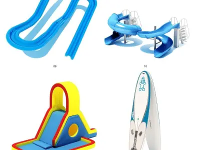 AQUA PARK HQ MODELS 3D model