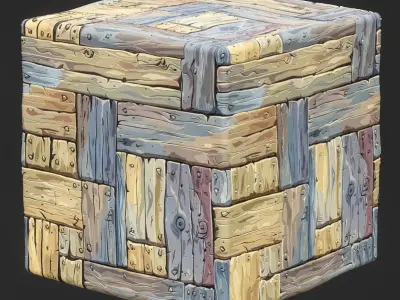  Stylized Wood Seamless Texture Texture