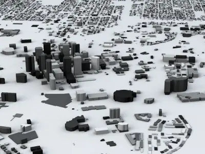 Tampa Streets and Buildings 3D model