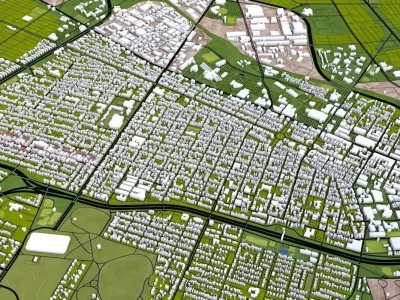 Richmond City USA Low-poly 3D model