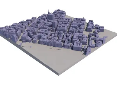 London city tile Level 2 block TQ2980 South West 3D model