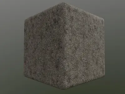 PBR Scanned Gravel Asphalt Texture