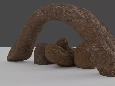 Rocks models for enviroment or videogames Low-poly 3D model