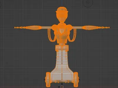 Comedian Bot--FNAF Security Breach Low-poly 3D model