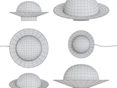 Table lamps from Ago ALLEY Table series with 4 versions 3D model