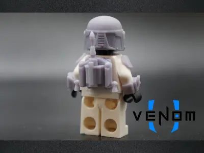 Mando Scout OC Brick Armor 3D Print Model 3D print model