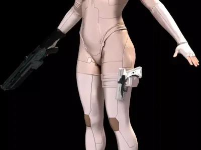 MAJOR MOTOKO KUSANAGI  Thermoptic Suit  3D model