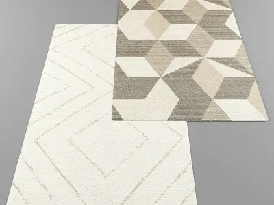 Rugs set357 3D model