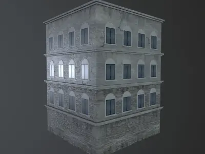 Building European v01 Low-poly 3D model