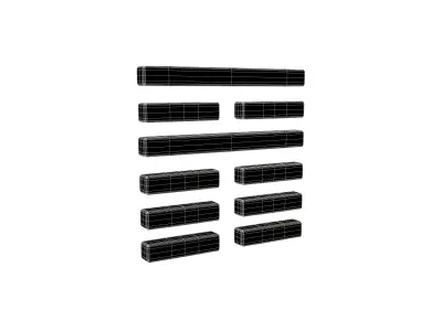 I Ching Hexagrams 35 jin v1 001 Low-poly 3D model